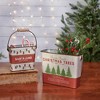 Primitives By Kathy 6.5 Inch Santaland Bucket Set Farm Fresh Christmas Trees Decorative Buckets - 3 of 3