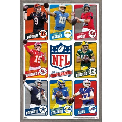 Trends International Fantasy Football Draft Framed Wall Poster Prints  Barnwood Framed Version 14.725 X 22.375 : Target