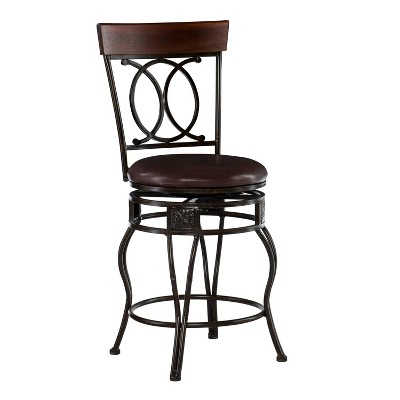 Malise Counter Height Barstool Bronze - Linon