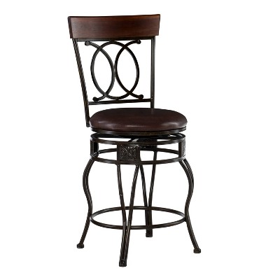 Malise Counter Height Barstool Bronze - Linon