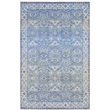 Marcel Persian Style Inspired Traditional Area Rug Blue/Gray - Captiv8e Designs