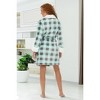 ADR Women's Short Robe, Classic Cozy Plush Robe Woman, Short Fleece Bathrobe - 4 of 4
