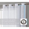 HLC.ME Abbey Faux Linen Textured Semi Sheer Privacy Light Filtering Window Grommet Thick Curtain Panels, Set of 2 - 2 of 4