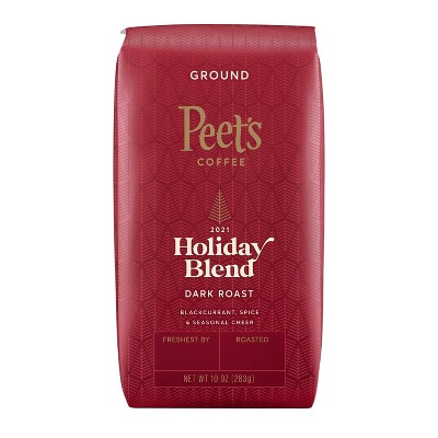 Peet's Dark Roast Holiday Blend Ground Coffee - 10oz