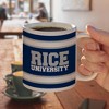 Rice University Stripes Ceramic Coffee Mug Novelty Gift Mugs for Coffee Tea and Hot Drinks 11oz White - 4 of 4