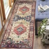 Acekool Area & Runner Rug, Machine Washable, Non-Slip, Low Pile, Soft Indoor Floor Mat for Hallway, Entryway, Bedroom, Brick Red - 2 of 4
