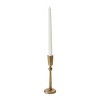 Storied Home Hand-Forged Metal Taper Holder, Antique Brass Finish - 3 of 4