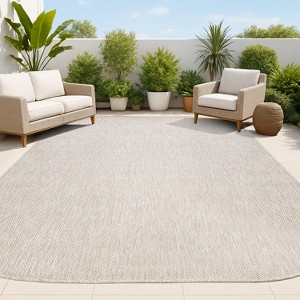JONATHAN Y Miles Modern Minimalist Radius Corner Solid Indoor/Outdoor Area Rug - 1 of 4