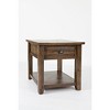 Jofran,Artisan's Craft Rustic Farmhouse Distressed Solid Wood End Table - 4 of 4