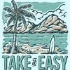 Men's Design By Humans Take it easy By Alexgunawan7390 T-Shirt - 2 of 3