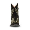 Buck & Brana Eleanor Black Leather Cowgirl Boots - Stylish & Comfortable - 3 of 4