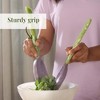Folkulture Resin Salad Server Set of 2, 12 X 4.5 Inch - Lavender & Sage - 2 of 4