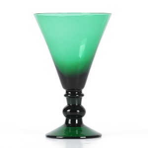 Martha Stewart Crispa 4 Piece 10 Ounce Handmade Goblet/Wine/Martini Glassware Set - 1 of 4