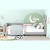 NicBex Twin Size Daybed, Upholstered Day Bed with Carton Ears Shaped Headboard, for Kids Teens Boys Girls - 3 of 4