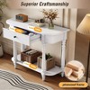 CAVINAS 36 inch Console Table with Top Drawer,Rustic Entryway Table with Open Shelf for Living Room,Hallway - 4 of 4
