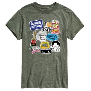 Men's - The Office - The Office Stickers Short Sleeve Graphic T-Shirt - 1 of 4