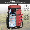 OPUX 2 Bottle Wine Carrier Tote, Insulated Leakproof Cooler Bag, Portable Case Travel Picnic BYOB Beach Christmas Gift - 2 of 4
