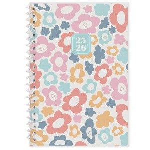 Blue Sky Weekly/Monthly Student Spiral Planner 5"x8" Printed Lei Multi Floral - 1 of 4
