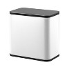 1.3 Gallon/5L Small Hanging Trash Can with Lid and Inner Bucket and Charcoal Filter for Countertop or Under Sink, Bathroom, Bedroom, Cupboard - 2 of 4