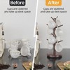 Acoinel 8 Hooks Bamboo Coffee Mug Tree Rotating Coffee Cup Holder - 4 of 4