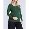 Women's Square Neck Rib Knit Long Sleeve Tee | Motherhood Maternity - 3 of 4