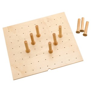 Rev-A-Shelf Customizable Trim to Fit Wooden Kitchen Drawer Garage Wall Pegboard Organizer Insert with 9 Pegs - 1 of 4
