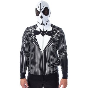 The Nightmare Before Christmas Men's Jack Skellington Full-Zip Costume Hoodie - 1 of 4