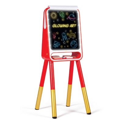 FAO Schwarz Floor Standing Easel Paper Roll Markers Chalk 31 Light