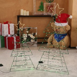 Karl Home 2pcs Lighted 2D Christmas Tree Holiday Decoration - 1 of 1
