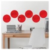 Wall Pops!  Dry Erase Board Circle Decals 13" 6ct - Red - image 2 of 3
