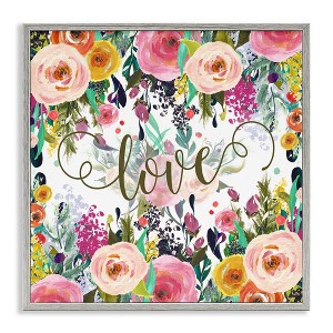 Stupell Industries Elegant Love Floral Pattern, 24" x 24" - 1 of 4