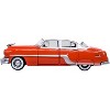 1954 Pontiac Chieftain 4 Door Coral Red with Winter White Top 1/87 (HO) Scale Diecast Model Car by Oxford Diecast - 2 of 4