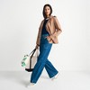 Lands' End Women's Soft Denim High Rise Wide Leg Utility Jeans - 4 of 4