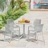 WestinTrends Playa 31.5" Round Plastic Outdoor Patio Dining Table for 4 - 2 of 4