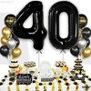 KatchOn, Giant Black 40 Balloon Numbers - 40 Inch | 40th Birthday Balloons for Men and Women - 2 of 4