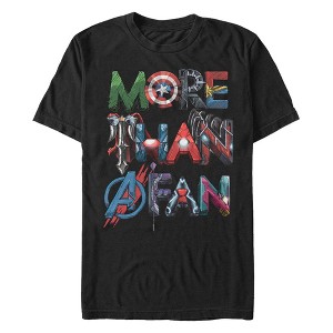 Men's Marvel More Than a Fan Hero Font T-Shirt - 1 of 4