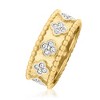 Ross-Simons 0.50 ct. t.w. Diamond Clover Ring in 18kt Gold Over Sterling - 3 of 4