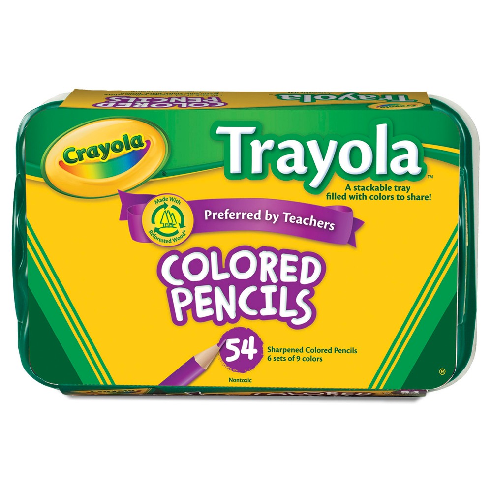 UPC 071662880545 product image for Crayola Trayola Colored Pencils - 54 Count | upcitemdb.com