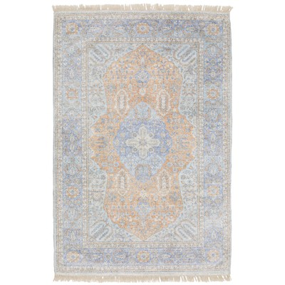 Oriental Weavers Malabar 45301 Blue/ Red Indoor Area Rug - 5' x 8'