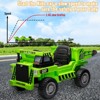 Remote-controlled children's ride-on tipper truck, dual-speed motor, tilting cargo box, toy bucket, outdoor construction fun, suitable for children. - 4 of 4
