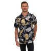 Super Triple Goose Men’s Hawaiian Shirt – Short Sleeve Button Down – Soft Feel, Moisture Wicking, Easy Care - 3 of 4