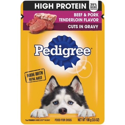 Wet pedigree dog clearance food