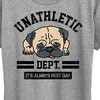 Women's - Instant Message - Unathletic Department Pug Short Sleeve Graphic T-Shirt - 2 of 4