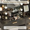 Buenhomino Makeup Vanity Desk with Mirror & Lights, Modern Vanity Table with Charging Station & Cushioned Stool, Bedroom Dressing Table Set - 3 of 4