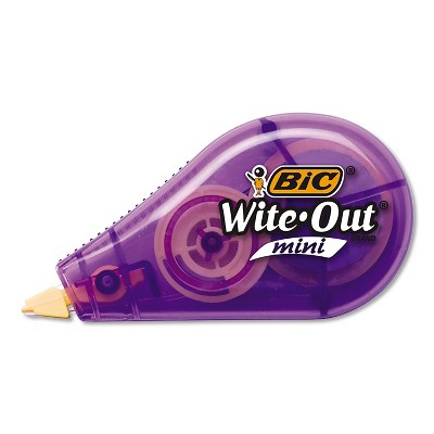 BIC Mini Correction Tape Non-Refillable 1/2 w x 26.2 ft Assorted WOTM11