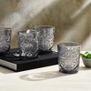 Libbey Hobstar Double Old Fashioned Glasses, 12 ounce, Smoke, Set of 4 - 2 of 4