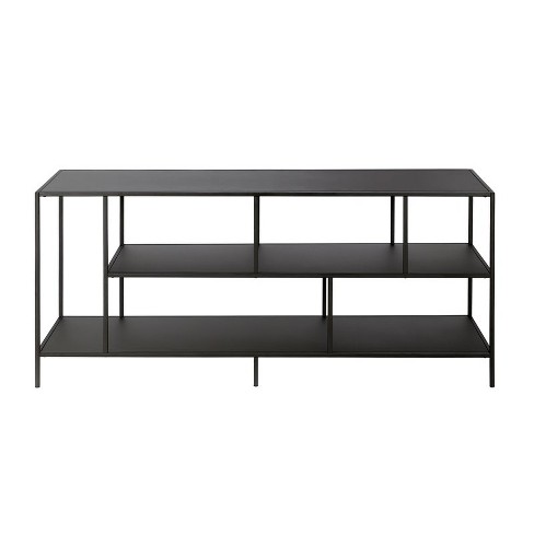 Three-shelf Tv Stand In Black - Henn&hart : Target