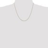 Black Bow Jewelry 0.65mm, 14k Yellow Gold, Diamond Cut Spiga Chain Necklace - 2 of 4