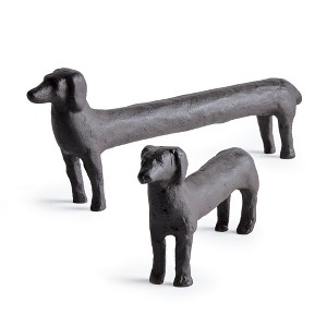 Plum & Post Connley Dogs Sculptures Decorative Objects Set of 2 - 1 of 4