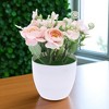 Unique Bargains Artificial Plants Flower Plastic 3.74"x3.74"x7.87" 1 Pc - 2 of 4